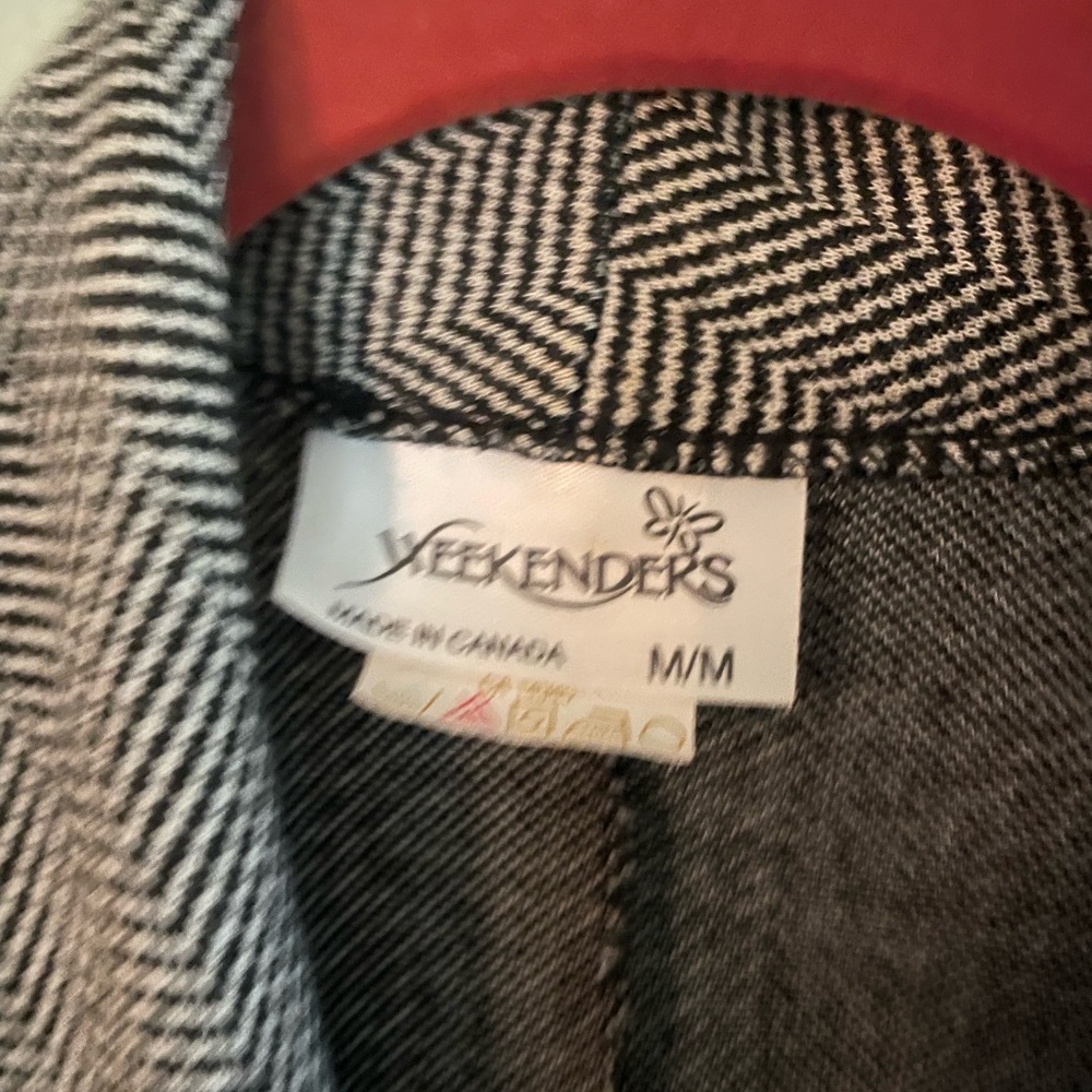 🍂 Beautiful GUC weekenders full length transitional herringbone open coat🐝 - Picture 7 of 10